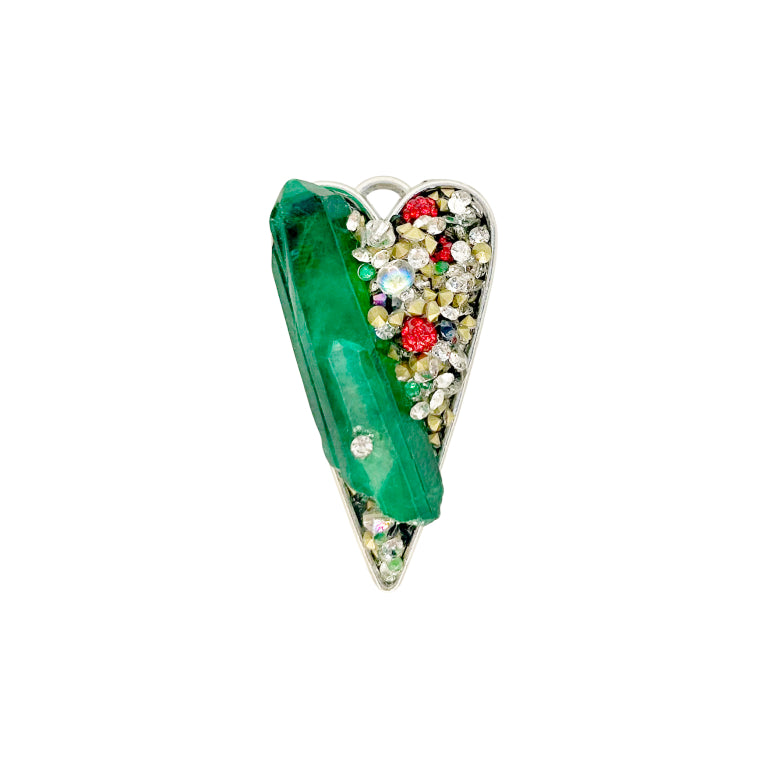 Emerald Crystal Pendant – Heart-Centered Strength