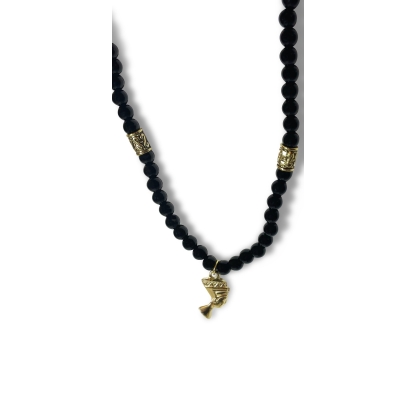 Black Jasper Nefertiti Necklace