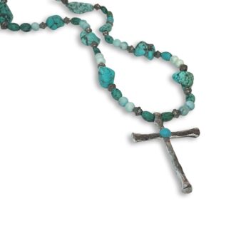 Turquoise Cross Necklace 