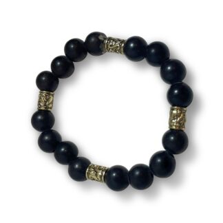 Matt Black Jasper Bracelet