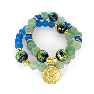 Gemini Zodiac Crystal Energy Bracelet – Clarity & Communication