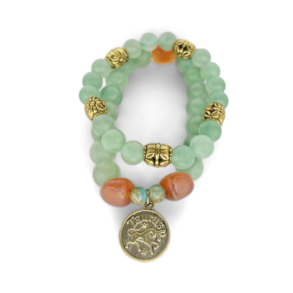 Taurus Zodiac Crystal Bracelet Set