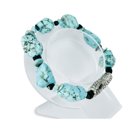 Turquoise Nugget Energy Bracelet - Image 4