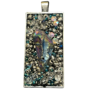 Light Rainbow Hematite Pendent