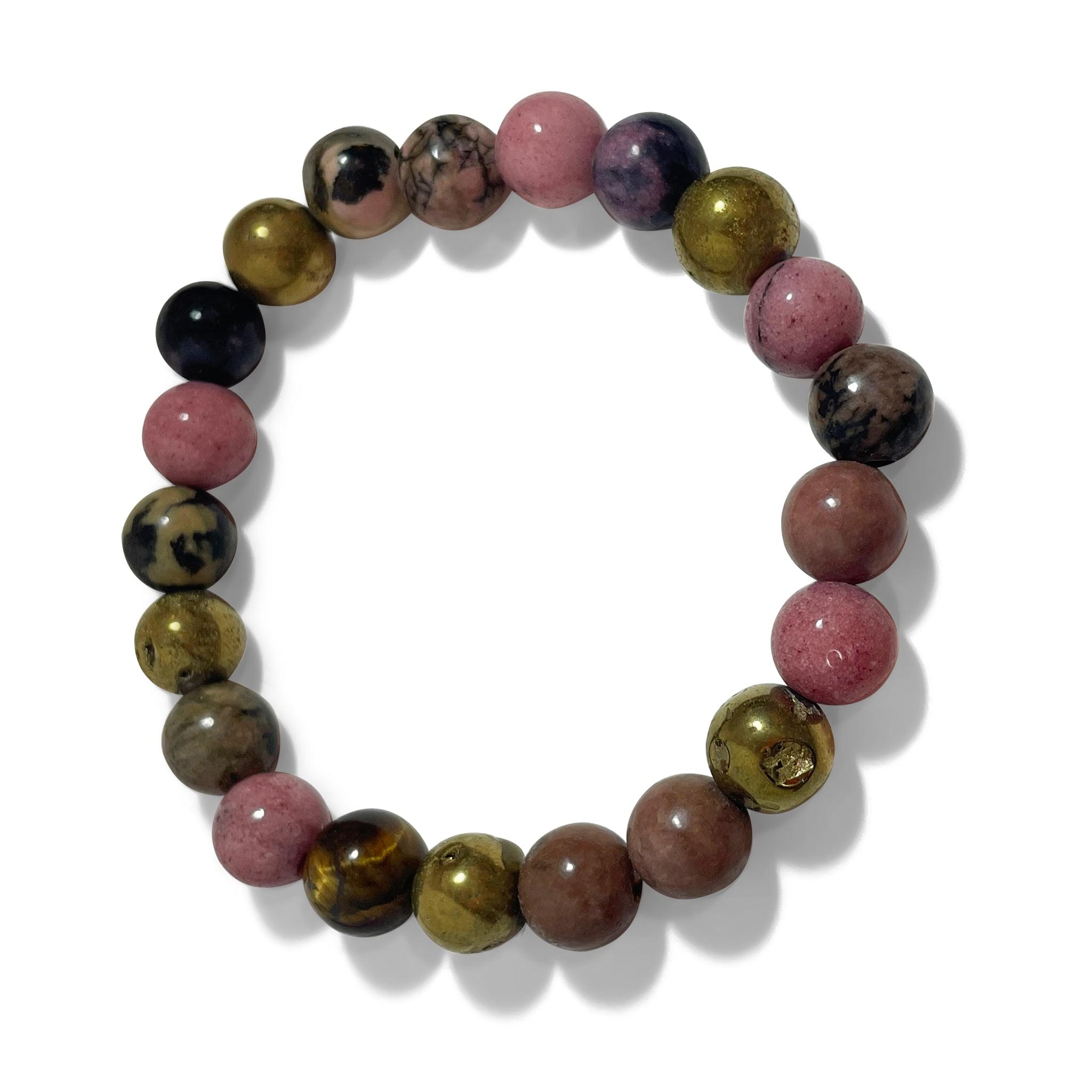 Rhodonite, Tiger Eye Bracelet